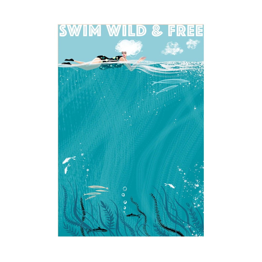 Swim Wild & Free - A3 Print - Ocean Top – The Longship