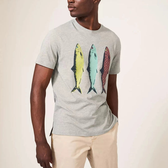 Pattern Fish Graphic T-Shirt - Light Natural – The Longship