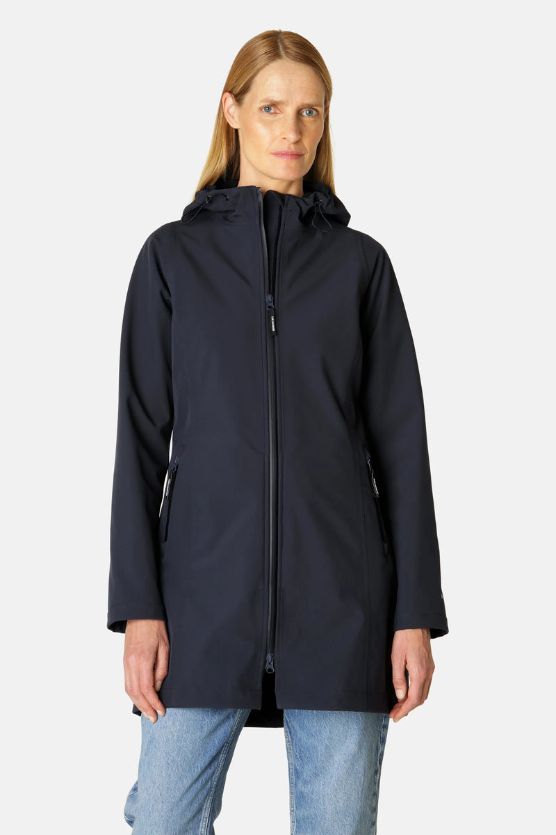 Ilse Jacobsen Daybreak Raincoat 01 - Dark Indigo – The Longship