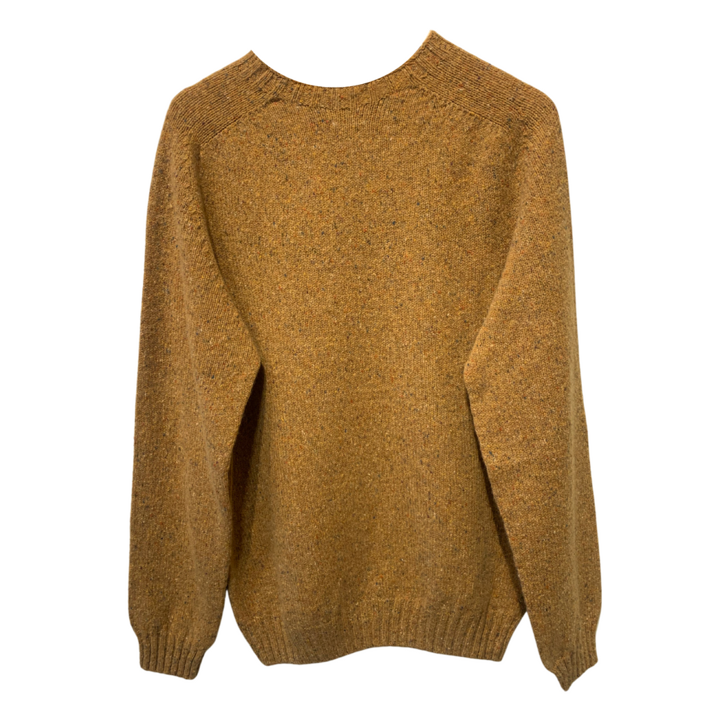 frontal image of a Harley of Scotland Men's Flecked Jumper - Barra